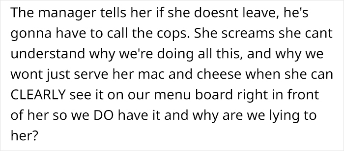 Story About An Entitled Person Who Aggressively Demanded To Be Served Mac And Cheese At Wendy’s Goes Viral Story About An Entitled Person Who Aggressively Demanded To Be Served Mac And Cheese At Wendy’s Goes Viral