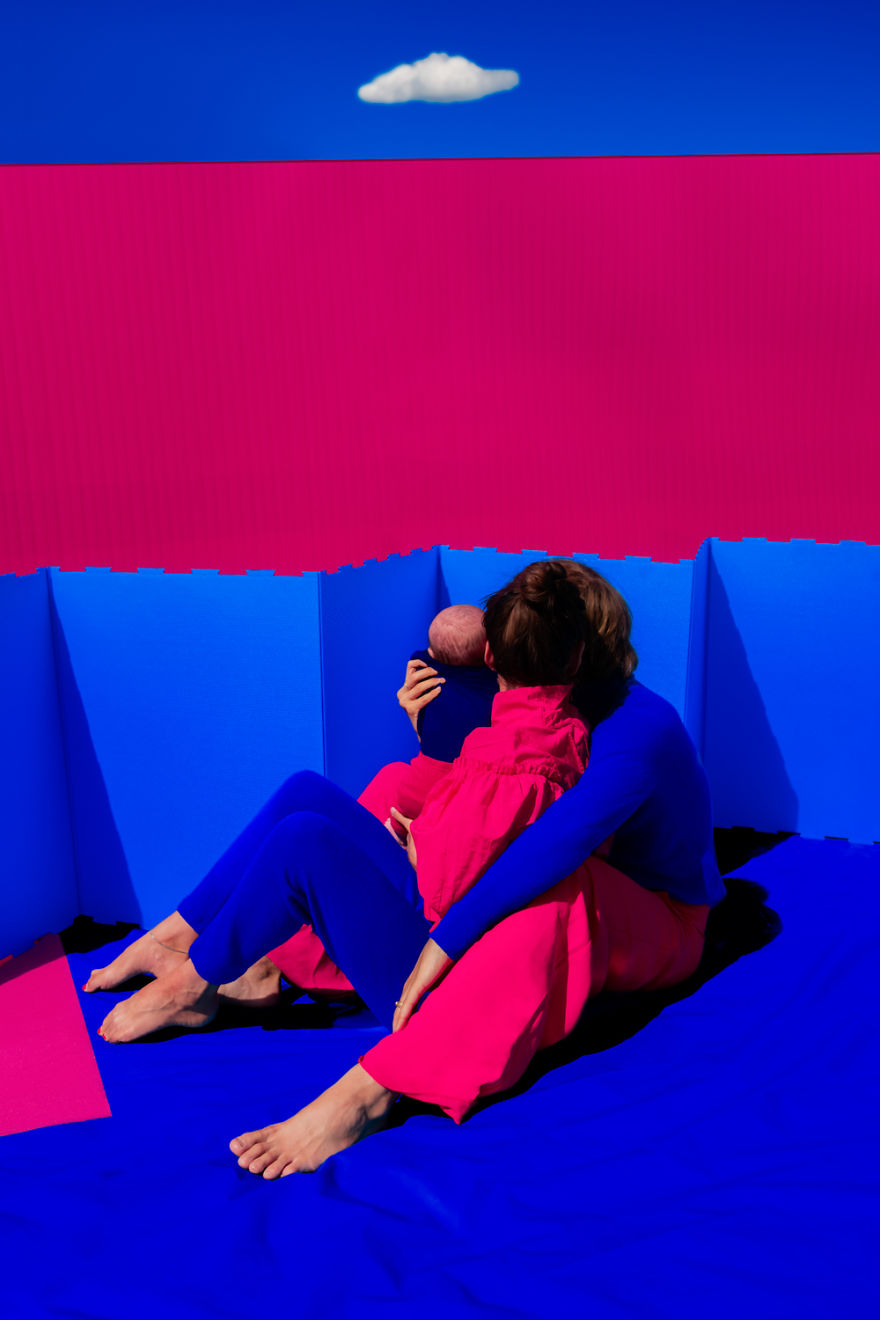 I Made A Photo Series Together With My Husband And My Newborn Son