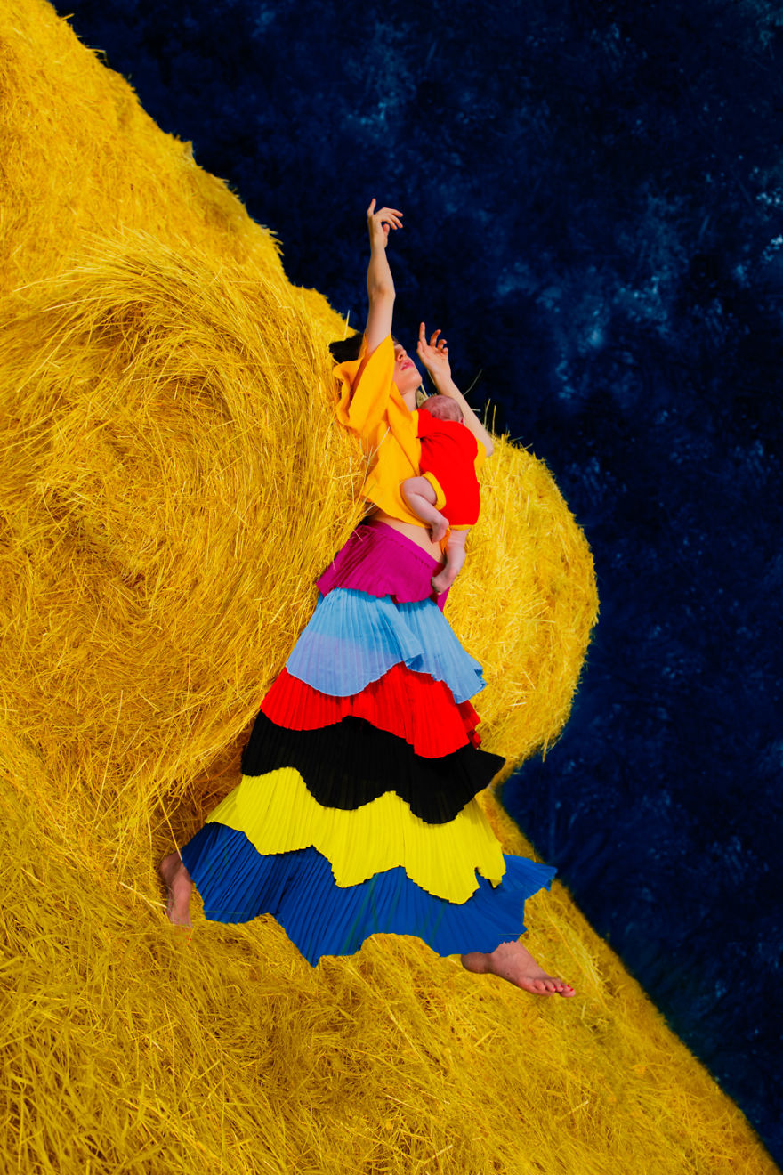 I Made A Photo Series Together With My Husband And My Newborn Son