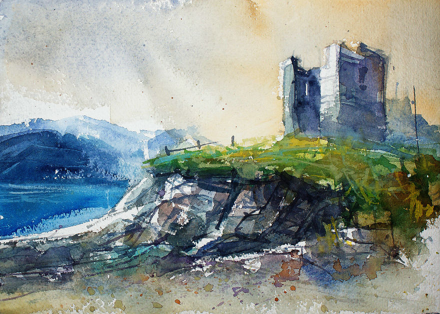 After A Trip To Ireland, I Decided To Paint Its Stunning Landscapes (34 Pics)