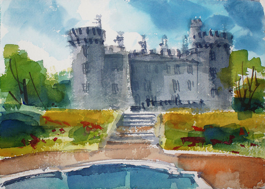 After A Trip To Ireland, I Decided To Paint Its Stunning Landscapes (34 Pics)