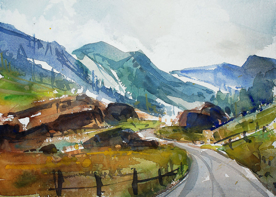 After A Trip To Ireland, I Decided To Paint Its Stunning Landscapes (34 Pics)