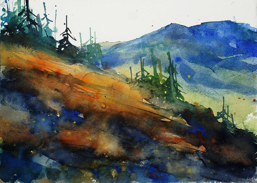 After A Trip To Ireland, I Decided To Paint Its Stunning Landscapes (34 Pics)