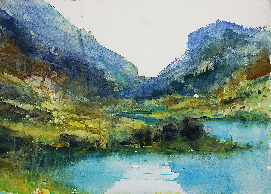 After A Trip To Ireland, I Decided To Paint Its Stunning Landscapes (34 Pics)