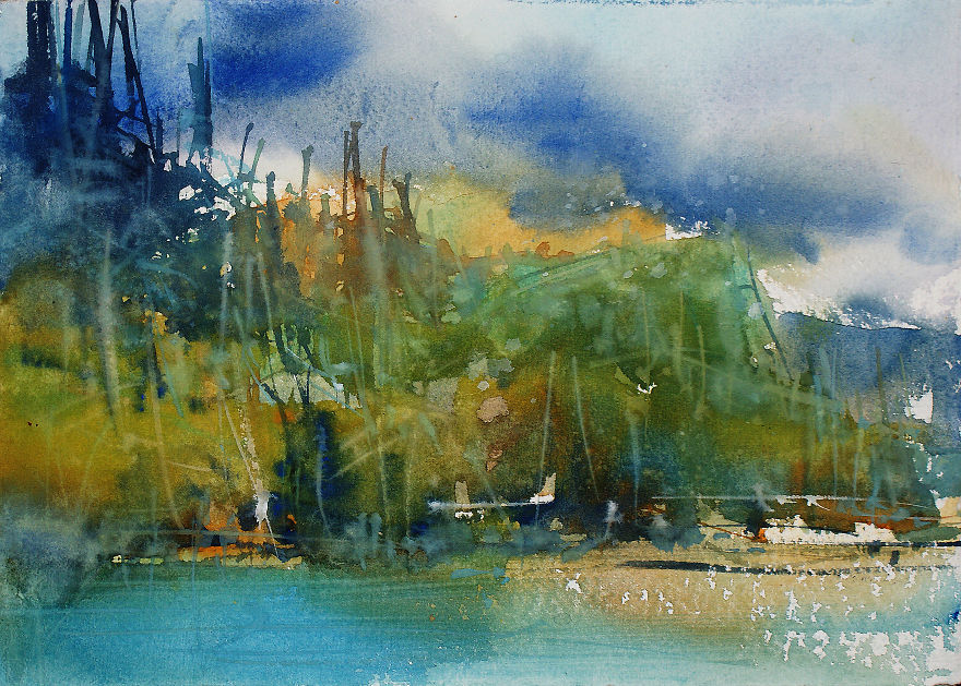 After A Trip To Ireland, I Decided To Paint Its Stunning Landscapes (34 Pics)