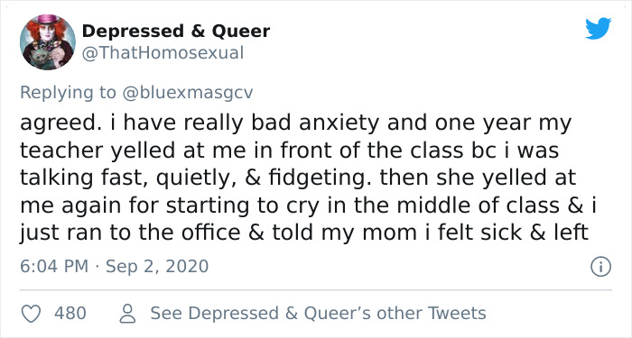 Twitter User Says Teachers Shouldn’t Force Anxious Students To Present In Front Of The Class, Sparks A Heated Discussion Twitter User Says Teachers Shouldn’t Force Anxious Students To Present In Front Of The Class, Sparks A Heated Discussion