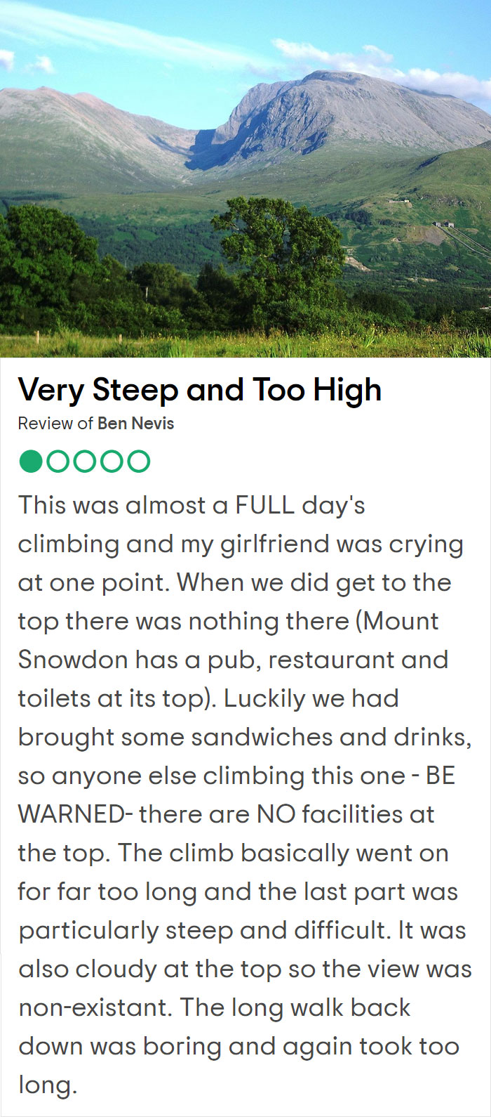 25 Hilariously Negative Reviews On Tripadvisor About Popular UK Tourist Attractions 25 Hilariously Negative Reviews On Tripadvisor About Popular UK Tourist Attractions