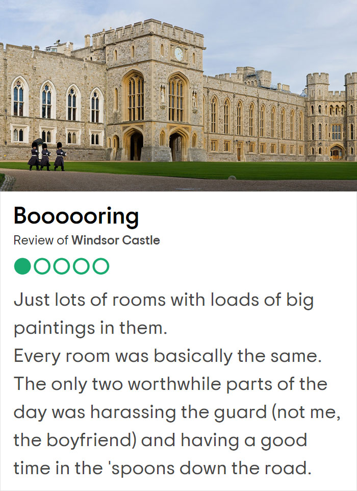 25 Hilariously Negative Reviews On Tripadvisor About Popular UK Tourist Attractions 25 Hilariously Negative Reviews On Tripadvisor About Popular UK Tourist Attractions