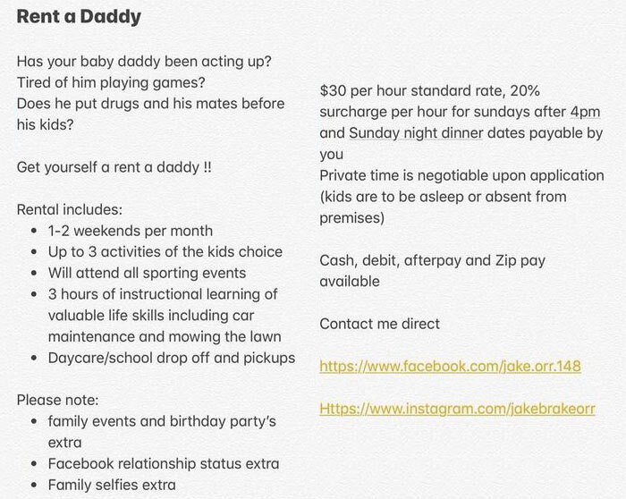 There’s A Guy Who Offers &ldquo;Daddying&rdquo; Services To Single Moms For $30/Hour