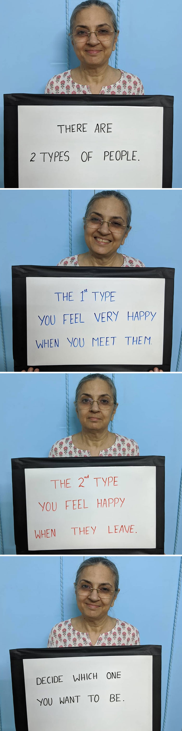 Indian Mom Goes Viral After Son Convinces Her To Put Her Worldly Wisdom On Signs And Share It On IG (30 Pics)