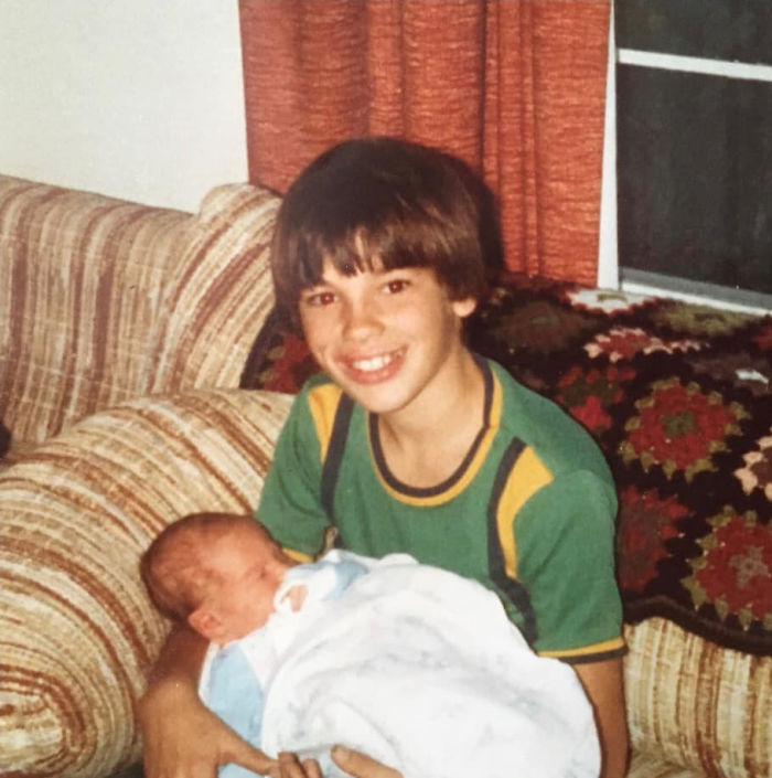 Our Mom Turned 70 And My Brother And I Decided To Recreate Our Hilarious Childhood Photos For Her Birthday Our Mom Turned 70 And My Brother And I Decided To Recreate Our Hilarious Childhood Photos For Her Birthday