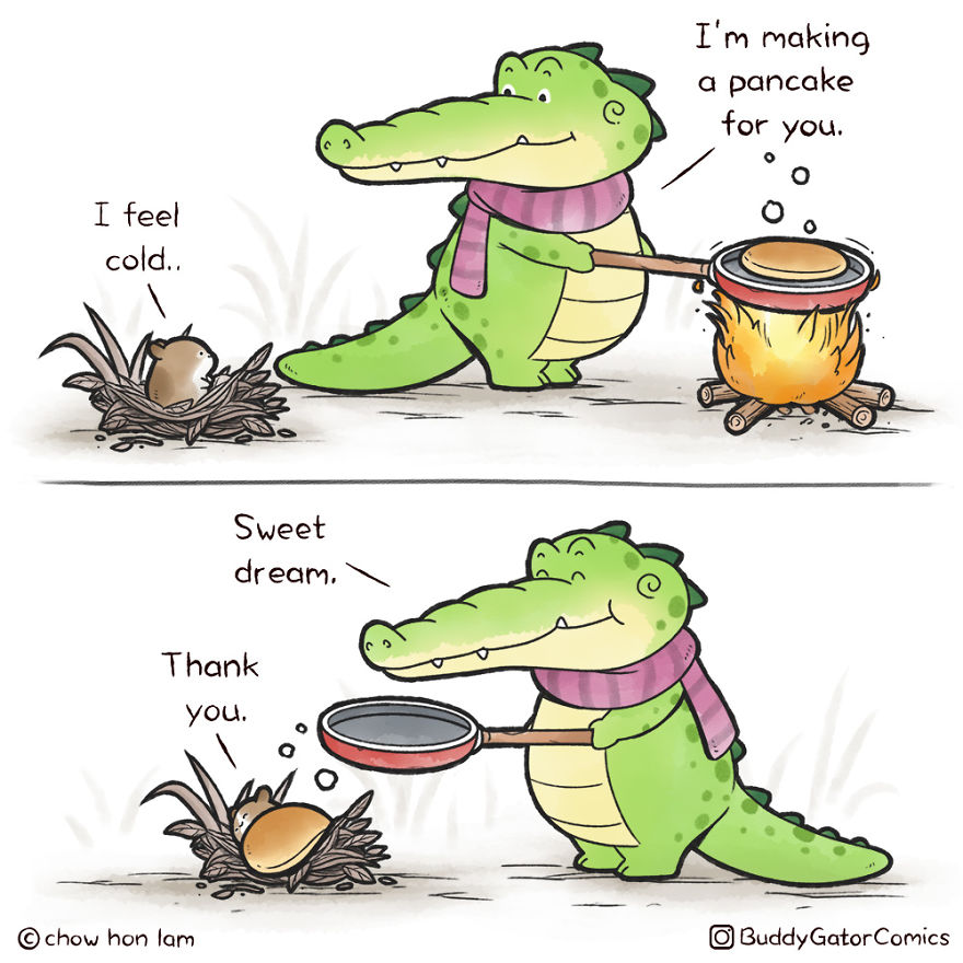 I Make Comics About A Wholesome Alligator To Spread Some Positive Vibes (16 New Pics)