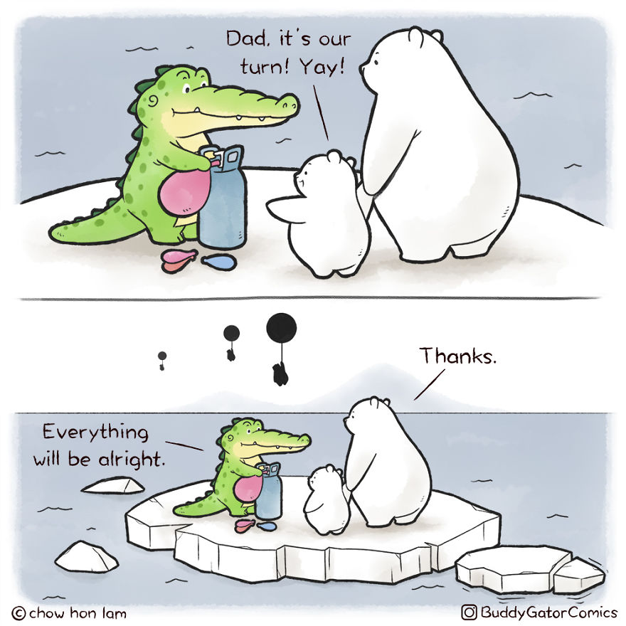 I Make Comics About A Wholesome Alligator To Spread Some Positive Vibes (16 New Pics)