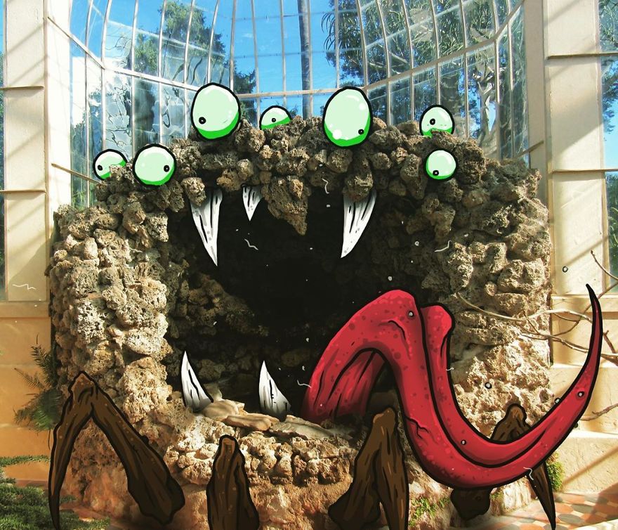 Artist Makes Fun Images That Show What Life With Monsters Would Be Like (98 New Pics)