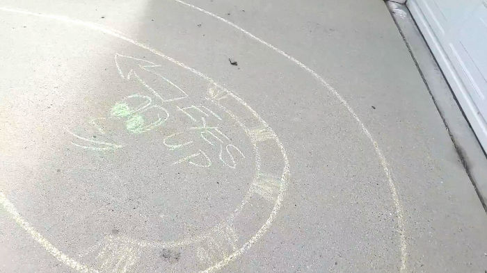 Guy’s Security Cam Catches Neighbor Kid Tearing It Up On His Driveway, He Decides To Do Something About It