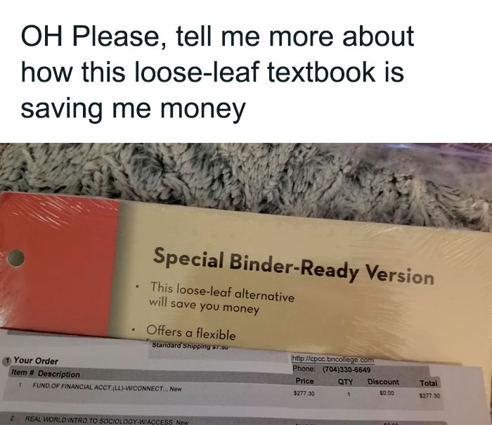 30 Times US Students Were Shocked By Textbook Prices And Shamed Them Online