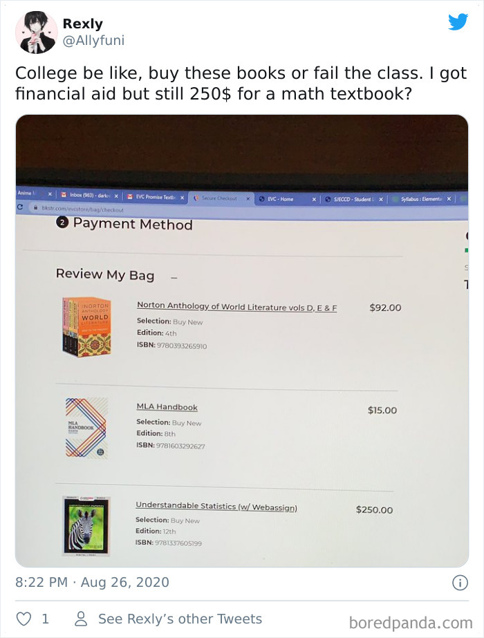 30 Times US Students Were Shocked By Textbook Prices And Shamed Them Online