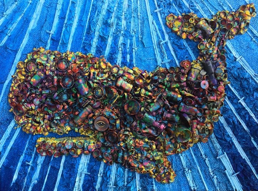 Here Are My 22 Assemblage Paintings That I Created To Bring Awareness To Plastic Waste Here Are My 22 Assemblage Paintings That I Created To Bring Awareness To Plastic Waste