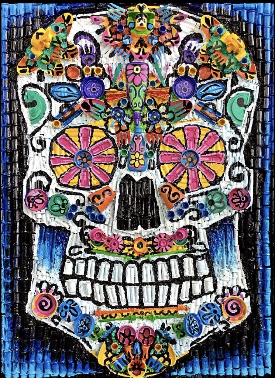 Here Are My 22 Assemblage Paintings That I Created To Bring Awareness To Plastic Waste Here Are My 22 Assemblage Paintings That I Created To Bring Awareness To Plastic Waste