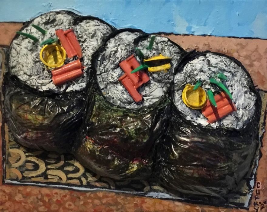 Here Are My 22 Assemblage Paintings That I Created To Bring Awareness To Plastic Waste Here Are My 22 Assemblage Paintings That I Created To Bring Awareness To Plastic Waste
