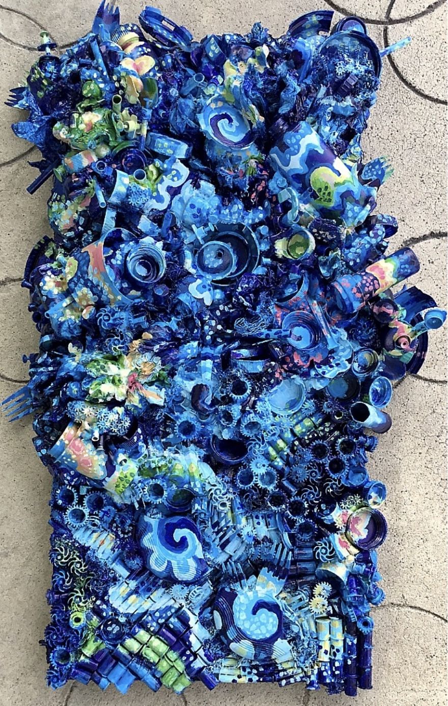 Here Are My 22 Assemblage Paintings That I Created To Bring Awareness To Plastic Waste Here Are My 22 Assemblage Paintings That I Created To Bring Awareness To Plastic Waste