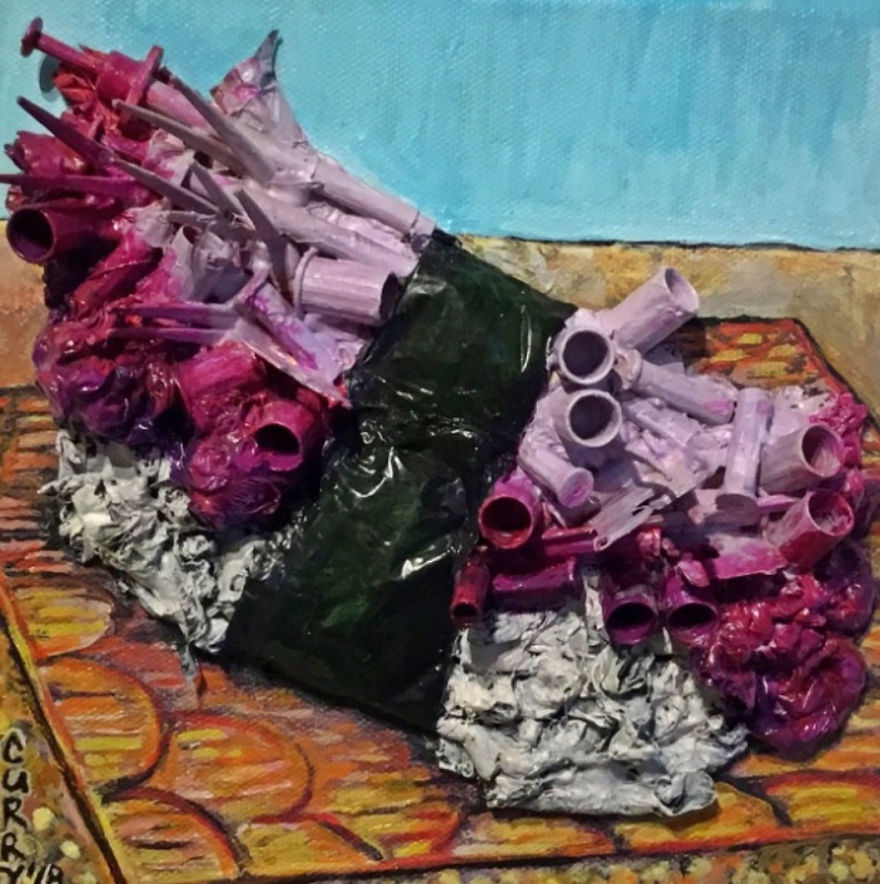 Here Are My 22 Assemblage Paintings That I Created To Bring Awareness To Plastic Waste Here Are My 22 Assemblage Paintings That I Created To Bring Awareness To Plastic Waste