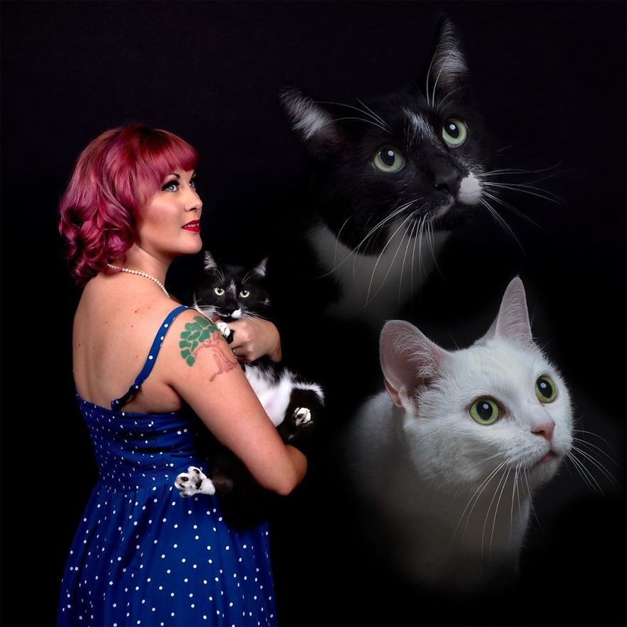 Photographer Takes Hilarious Double Exposure Portraits Of Pets And Their Owners (35 Pics) Photographer Takes Hilarious Double Exposure Portraits Of Pets And Their Owners (35 Pics)