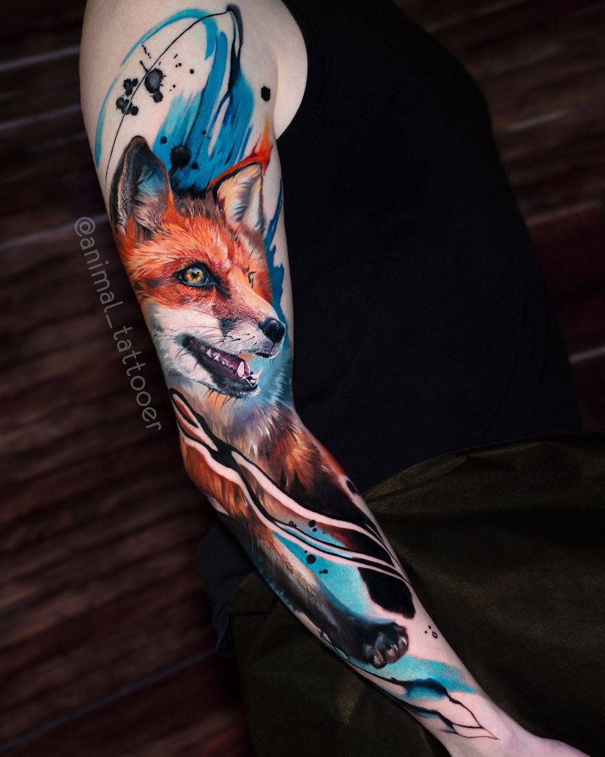 This Artist Gives People Colorful And Bright Animal Tattoos (80 Pics) This Artist Gives People Colorful And Bright Animal Tattoos (80 Pics)