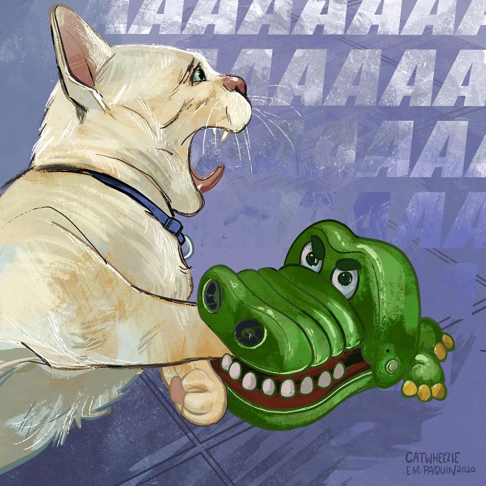 Artist Wants To Adopt A Cat So Bad, She Signs Up For A 100-Day Cat Meme Drawing Challenge Artist Wants To Adopt A Cat So Bad, She Signs Up For A 100-Day Cat Meme Drawing Challenge