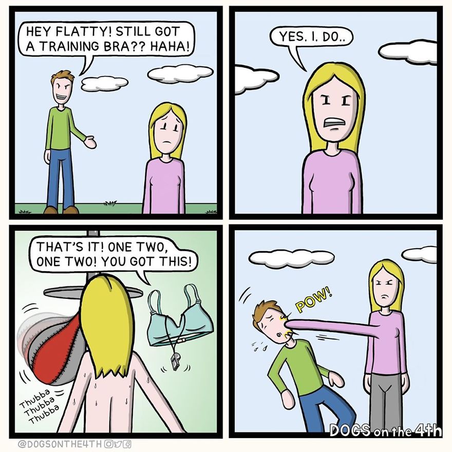 40 Hilarious Comics With Unexpected Twists By ‘Dogs On The 4th’ (New Pics) 40 Hilarious Comics With Unexpected Twists By ‘Dogs On The 4th’ (New Pics)