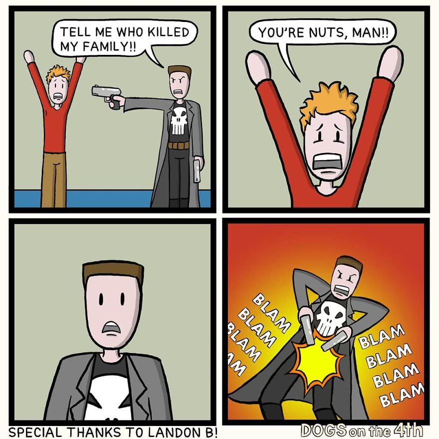 40 Hilarious Comics With Unexpected Twists By ‘Dogs On The 4th’ (New Pics) 40 Hilarious Comics With Unexpected Twists By ‘Dogs On The 4th’ (New Pics)