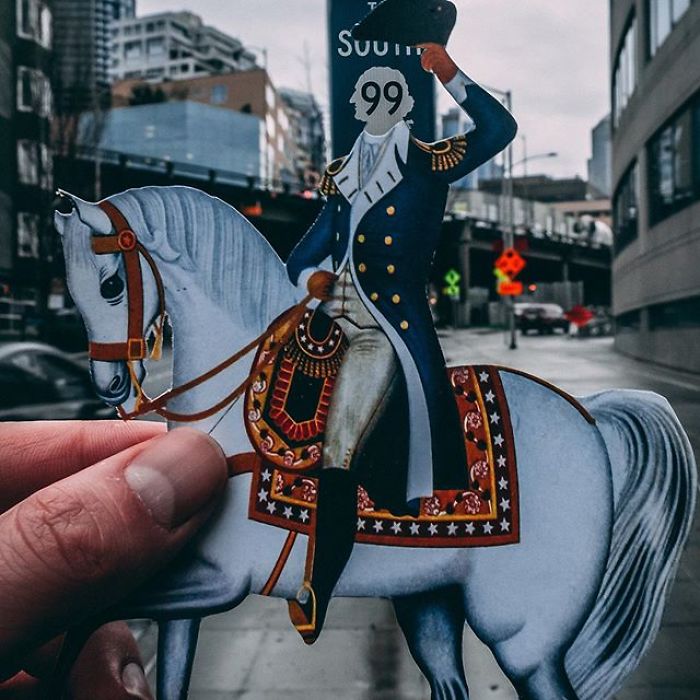 Artist From Seattle Uses Paper Cutouts To Lighten Up The Streets (60 Pics) Artist From Seattle Uses Paper Cutouts To Lighten Up The Streets (60 Pics)