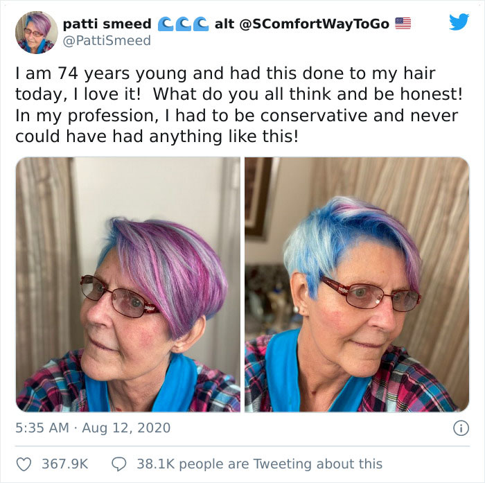 Older People Are Sharing Their Brave Hairstyles, And They Look Great (30 Pics) Older People Are Sharing Their Brave Hairstyles, And They Look Great (30 Pics)