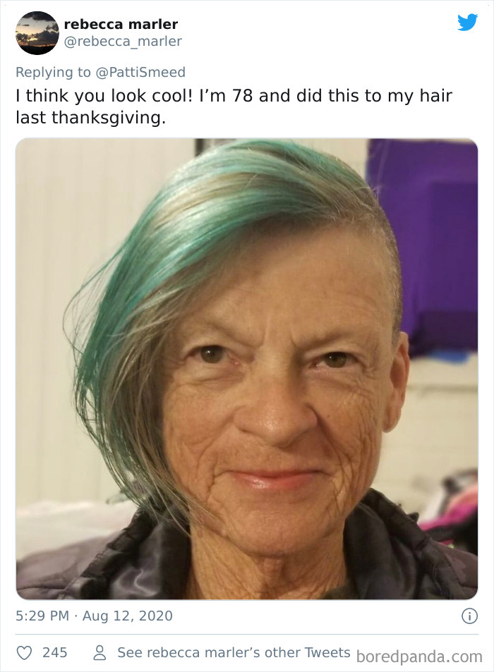 Older People Are Sharing Their Brave Hairstyles, And They Look Great (30 Pics) Older People Are Sharing Their Brave Hairstyles, And They Look Great (30 Pics)