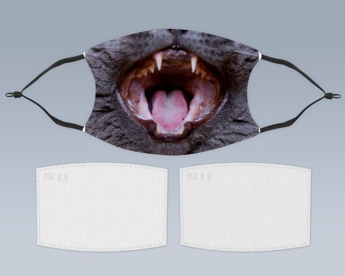 Face Masks With Cat Designs Exist And They Look Either Creepy, Hilarious Or Both (30 Pics)