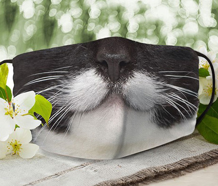 Face Masks With Cat Designs Exist And They Look Either Creepy, Hilarious Or Both (30 Pics)