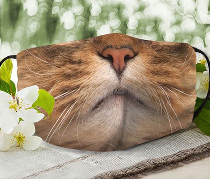 Face Masks With Cat Designs Exist And They Look Either Creepy, Hilarious Or Both (30 Pics)