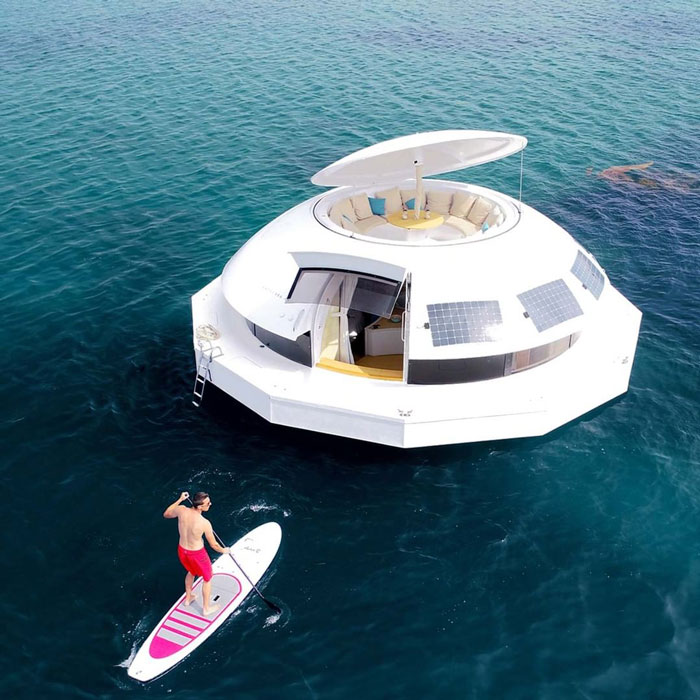 This Floating Pod Is A Certified Boat With Accommodation Inside That Can Be Used For Sailing This Floating Pod Is A Certified Boat With Accommodation Inside That Can Be Used For Sailing