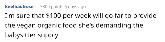 A Babysitter Ad Offering Only $100 A Week Is Going Viral For How Insane The Demands Are