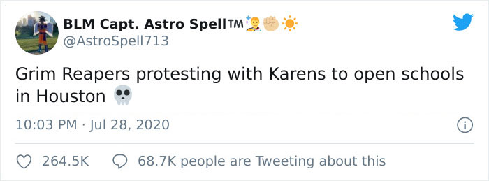 Grim Reapers Join Protesting “Karens” Who Want To Send Their Kids Back To School Grim Reapers Join Protesting “Karens” Who Want To Send Their Kids Back To School