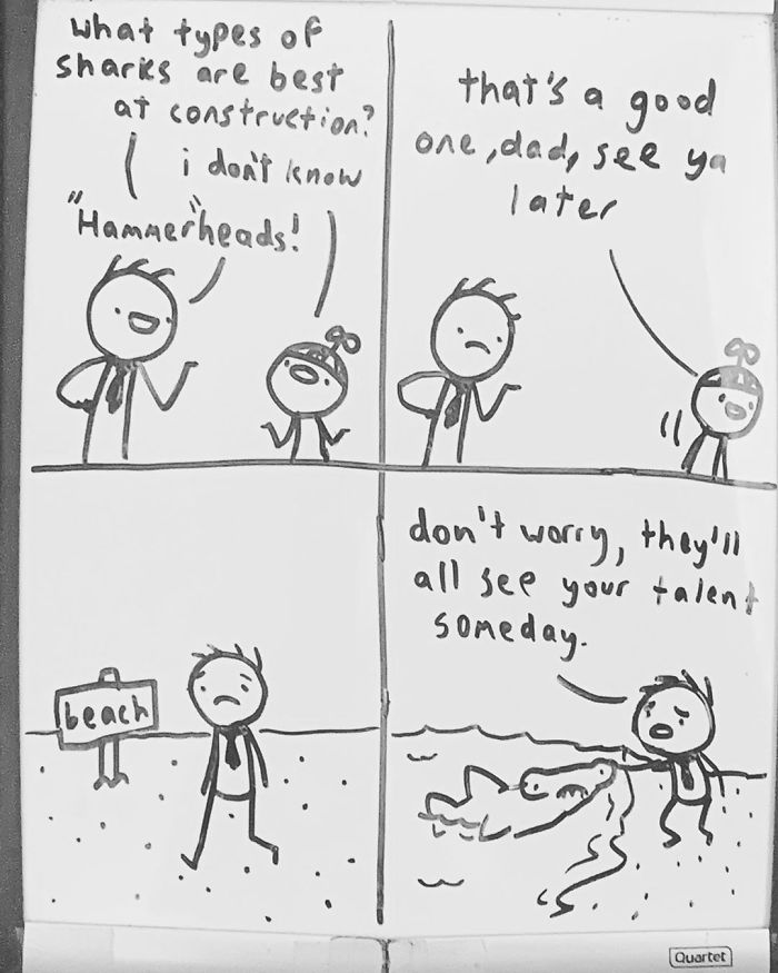 Dad Finds His 14-Year-Old’s Comics Funny So He Decides To Post Them Online, And People Are Praising His Humor Dad Finds His 14-Year-Old’s Comics Funny So He Decides To Post Them Online, And People Are Praising His Humor