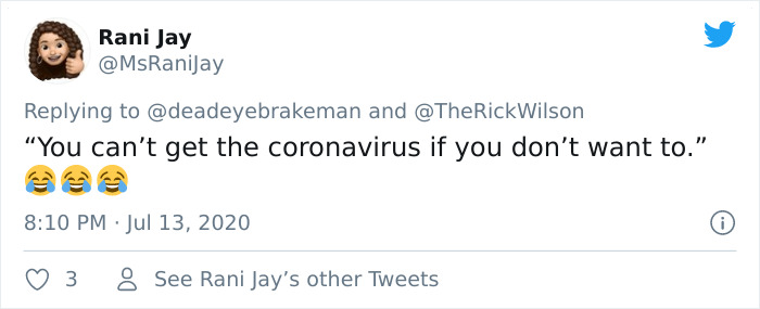 Woman Roasts Anti-Maskers By Coming Up With Equally Ridiculous Reasons Not To Wear Masks Woman Roasts Anti-Maskers By Coming Up With Equally Ridiculous Reasons Not To Wear Masks