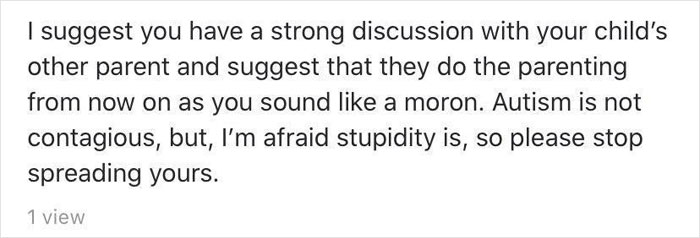 Parent Asks How To Protect Son From ‘Catching’ Autism From His Friend, Gets A Wake-Up Call From The Commenters Parent Asks How To Protect Son From ‘Catching’ Autism From His Friend, Gets A Wake-Up Call From The Commenters