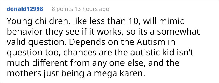 Parent Asks How To Protect Son From ‘Catching’ Autism From His Friend, Gets A Wake-Up Call From The Commenters Parent Asks How To Protect Son From ‘Catching’ Autism From His Friend, Gets A Wake-Up Call From The Commenters