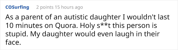 Parent Asks How To Protect Son From ‘Catching’ Autism From His Friend, Gets A Wake-Up Call From The Commenters Parent Asks How To Protect Son From ‘Catching’ Autism From His Friend, Gets A Wake-Up Call From The Commenters