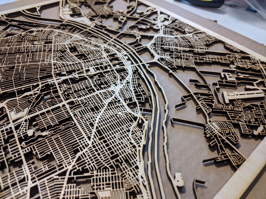 We Create Laser Cut Maps We Create Laser Cut Maps