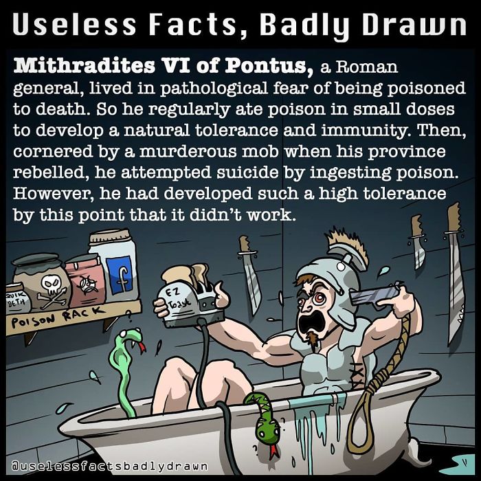 “Useless Facts, Badly Drawn”: 33 Random Bits Of Trivia That Are Totally True “Useless Facts, Badly Drawn”: 33 Random Bits Of Trivia That Are Totally True