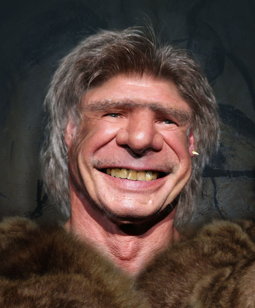 Digital Artists Reimagined 31 Celebrities As Neanderthals Digital Artists Reimagined 31 Celebrities As Neanderthals