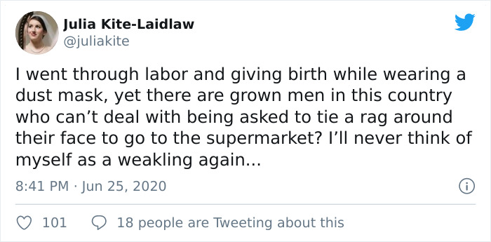 Moms Who Gave Birth Wearing Masks Respond To Those Refusing To Wear Them For 5 Minutes With Savage Tweets Moms Who Gave Birth Wearing Masks Respond To Those Refusing To Wear Them For 5 Minutes With Savage Tweets