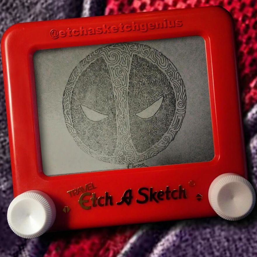 Etch A Sketch Turns 60 This Weekend So I Wanted To Share What I Created On It (22 Pics) Etch A Sketch Turns 60 This Weekend So I Wanted To Share What I Created On It (22 Pics)